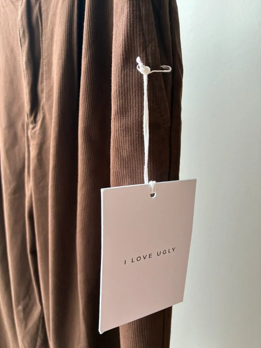 Casual Corduroy Pants for Men in Brown